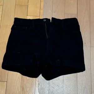 American Apparel Black Jean Shorts